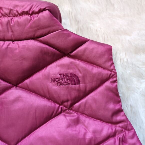 The North Face Aconcagua 550 Down Puffer Vest‎ Pink Womens Small - Picture 6 of 11